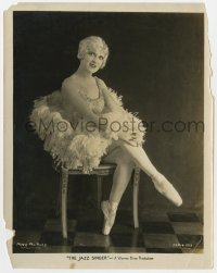 4x507 JAZZ SINGER 8x10 still 1927 great seated portrait of pretty May McAvoy in ballerina outfit!