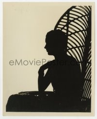4x542 KAY FRANCIS 8x10 still 1930s incredible silhouette of the leading lady by Eugene Richee!