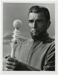 4x599 LOST IN SPACE TV 7x9 still 1966 great close portrait of Michael Rennie as The Keeper!