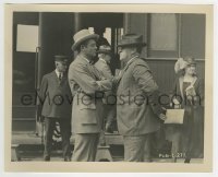 4x629 MARSHALL NEILAN 8.25x10 still 1930s conferring with another studio executive by a train!