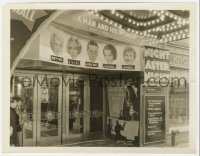4x036 NIGHT AFTER NIGHT 8x10.25 still 1932 theater front with displays, Mae West, George Raft!