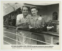 4x684 NOW, VOYAGER 8.25x10 still 1942 close up of Bette Davis & Paul Henreid on ship's deck!