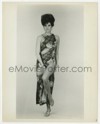 4x778 RAQUEL WELCH 8x10.25 still 1960s wearing floral dress exposing one of her lovely legs!