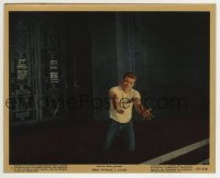 4x122 REBEL WITHOUT A CAUSE color 8x10 still #1 1955 James Dean pleading with police to not shoot!
