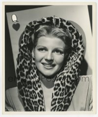 4x808 RITA HAYWORTH 8.25x9.75 key book still 1944 as Queen of Hearts in fur trimmed hood by Coburn!