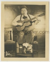 4x827 ROSCOE FATTY ARBUCKLE deluxe 8x10 still 1932 portrait of the comedian w/ guitar by Mitchell!