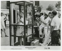 4x828 ROSEMARY'S BABY candid 7.75x9.5 still 1968 Roman Polanski films Mia Farrow in phone booth!