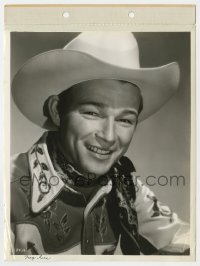 4x829 ROY ROGERS 8x11 key book still 1940s great head & shoulders close up in cowboy outfit!