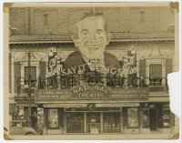 4x040 SAY IT WITH SONGS 8x10.25 still 1929 mammoth head of Al Jolson on top of theater front!