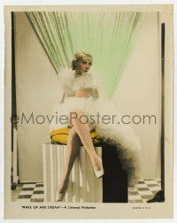 4x136 WAKE UP & DREAM color 8x10.25 still 1934 full-length seated portrait of sexy June Knight!