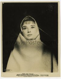 4x970 WAR & PEACE 8x10 still 1956 great close portrait of Audrey Hepburn as Natasha Rostova!