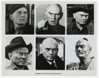 4x997 YUL BRYNNER 8x10.25 still 1973 great portraits from six of his best movie roles!