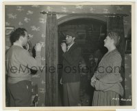 4x681 NONE BUT THE LONELY HEART candid 8.25x10 still 1944 director Odets w/ Cary Grant & Barrymore!