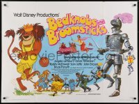 4y408 BEDKNOBS & BROOMSTICKS British quad R1979 Walt Disney, Angela Lansbury, great cartoon art!