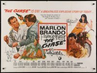 4y412 CHASE British quad 1966 Marlon Brando, Jane Fonda, Robert Redford, directed by Arthur Penn