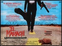 4y419 EL MARIACHI British quad 1993 first movie written & directed by Robert Rodriguez!