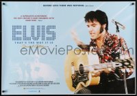 4y420 ELVIS: THAT'S THE WAY IT IS video British quad R2000 great image of Presley playing guitar!