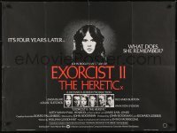 4y421 EXORCIST II: THE HERETIC British quad 1977 Linda Blair, Boorman's sequel to Friedkin's movie!