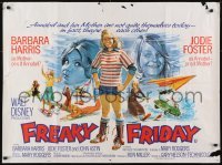 4y427 FREAKY FRIDAY British quad 1977 Jodie Foster switches bodies with Barbara Harris, Disney!