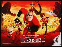 4y434 INCREDIBLES DS British quad 2004 Disney/Pixar sci-fi superhero family, Mr. Incredible!