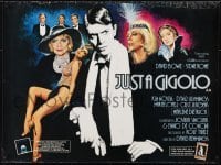 4y439 JUST A GIGOLO British quad 1981 David Hemmings directed, David Bowie, sexy Chantrell art!