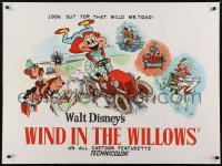 4y484 WIND IN THE WILLOWS British quad R1960s from Walt Disney's Wonderful World of Color!