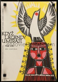 4y144 WHEN THE LEGENDS DIE Czech 11x15 1973 Richard Widmark, first Frederic Forrest, Mrazek art!