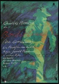 4y150 BORDERLINE East German 23x32 1982 completely different art of Charles Bronson!