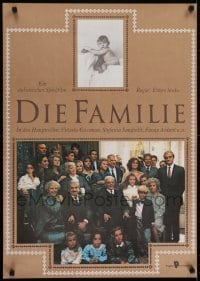 4y164 FAMILY East German 23x32 1989 great portrait of Vittorio Gassman & his entire family!