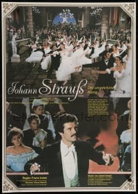 4y172 JOHANN STRAUSS THE KING WITHOUT A CROWN East German 23x32 1963 Disney, Johann Strauss!