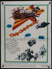 4y600 CHITTY CHITTY BANG BANG French 24x32 1968 Dick Van Dyke, Sally Ann Howes, art of flying car!