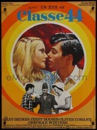 4y601 CLASS OF '44 French 23x31 1973 Gary Grimes, Jerry Houser, great close-up romantic artwork!