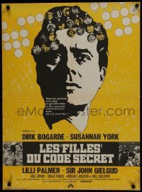 4y635 SEBASTIAN French 23x31 1969 Dirk Bogarde, Susannah York, Lilli Palmer!