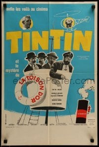 4y708 TINTIN ET LE MYSTERE DE LA TOISON D'OR French 16x24 1961 Talbot as Herge's Tintin, Tealdi art
