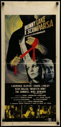 4y931 BUNNY LAKE IS MISSING Italian locandina 1966 directed by Otto Preminger, art by Kerfyser!