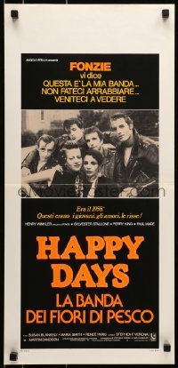 4y960 LORDS OF FLATBUSH Italian locandina 1979 Happy Days, Fonzie, Rocky with girls, different!
