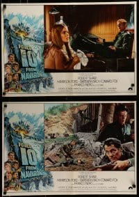 4y856 FORCE 10 FROM NAVARONE group of 10 Italian 18x26 pbustas 1978 Shaw, Ford, art by Bryan Bysouth!