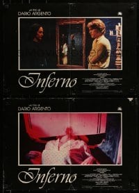 4y854 INFERNO group of 11 Italian 18x26 pbustas 1980 Dario Argento horror, wild horror images!