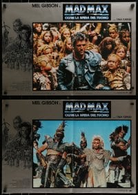 4y879 MAD MAX BEYOND THUNDERDOME group of 6 Italian 18x26 pbustas 1985 Mel Gibson, Tina Turner!
