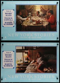 4y861 NEW YORK STORIES group of 9 Italian 18x26 pbustas 1989 Woody Allen, Martin Scorsese, Francis Ford Coppola!