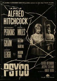4y887 PSYCHO group of 3 Italian 19x27 pbustas 1960 Janet Leigh, Anthony Perkins, Miles, Hitchcock!