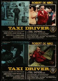 4y891 TAXI DRIVER group of 2 Italian 18x26 pbustas 1976 De Niro as Travis Bickle w/ mohawk in both!