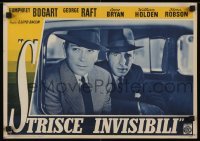 4y849 INVISIBLE STRIPES Italian 13x19 pbusta 1949 George Raft and Humphrey Bogart shown!