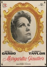 4y088 CAMILLE Spanish R1962 different framed portrait of pretty Greta Garbo!