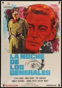 4y097 NIGHT OF THE GENERALS Spanish 1967 WWII officer Peter O'Toole in manhunt across Europe!