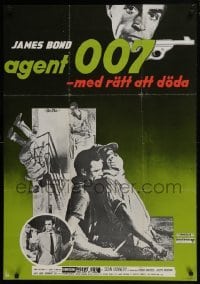 4y036 DR. NO Swedish R1972 Sean Connery as James Bond & sexy Ursula Andress in bikini!