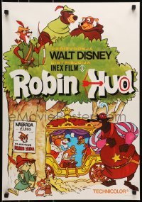 4y292 ROBIN HOOD Yugoslavian 19x27 1976 Walt Disney's cartoon version, the way it REALLY happened!