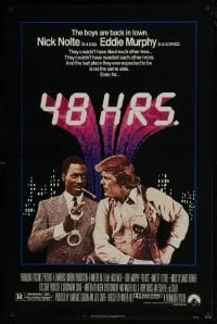 4z048 48 HRS. 1sh 1982 Nick Nolte is a cop who hates Eddie Murphy who is a convict!
