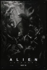 4z068 ALIEN COVENANT style C teaser DS 1sh 2017 Ridley Scott, Fassbender, incredible sci-fi image!