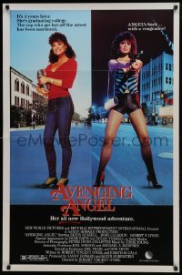 4z095 AVENGING ANGEL 1sh 1984 Betsy Russell as hooker/college student!